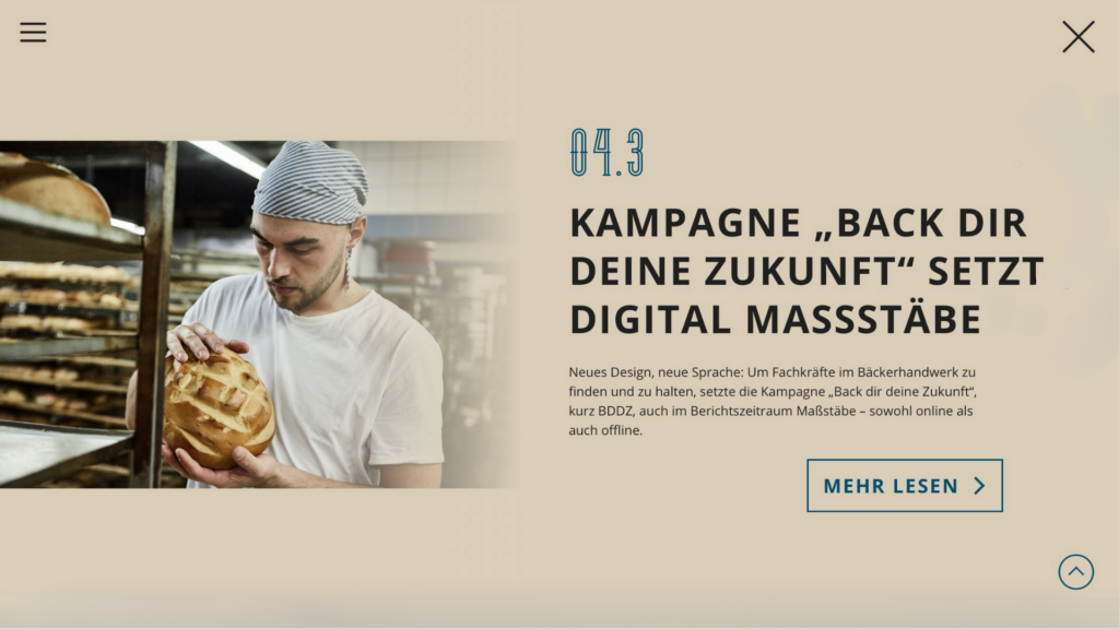 Innungsbäcker Jahresbericht und Social