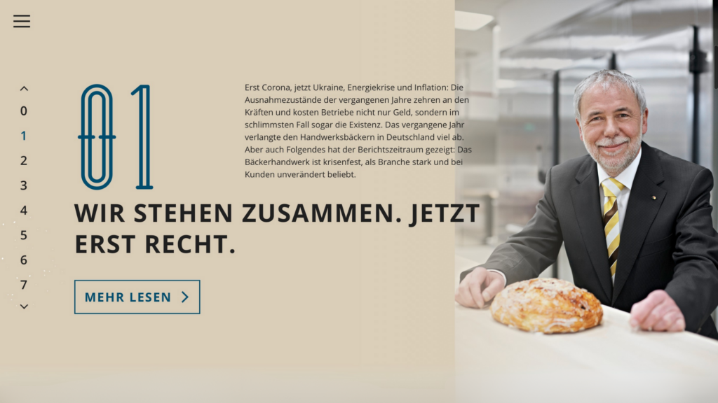 Innungsbäcker Jahresbericht und Social